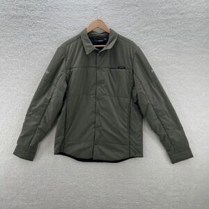 Truewerk Jacket Mens Large Green Flac Shacket Softshell Workwear Outdoor Hiking